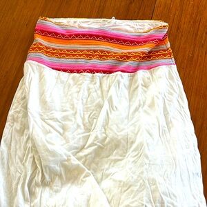 Threads 4 Thought White skirt w/high slits